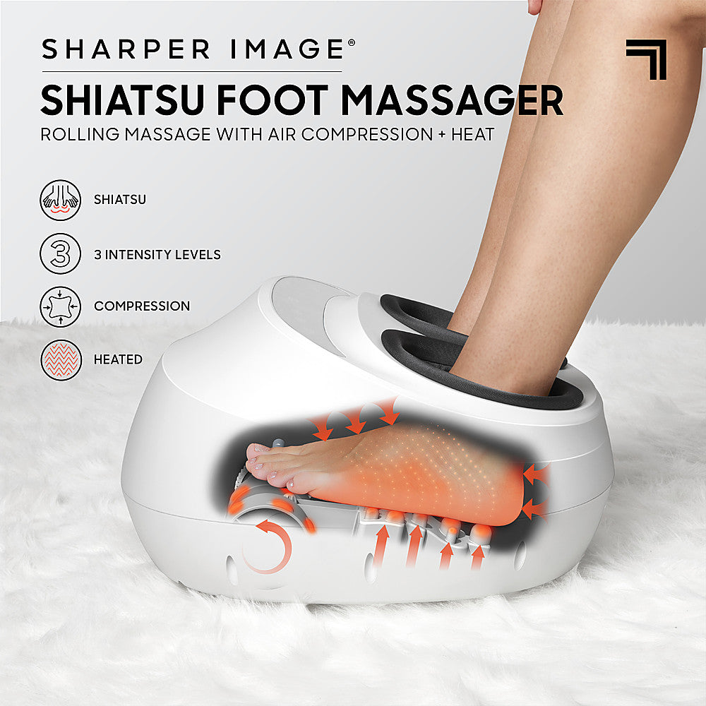 SHARPER IMAGE Shiatsu Foot Massager - White_1