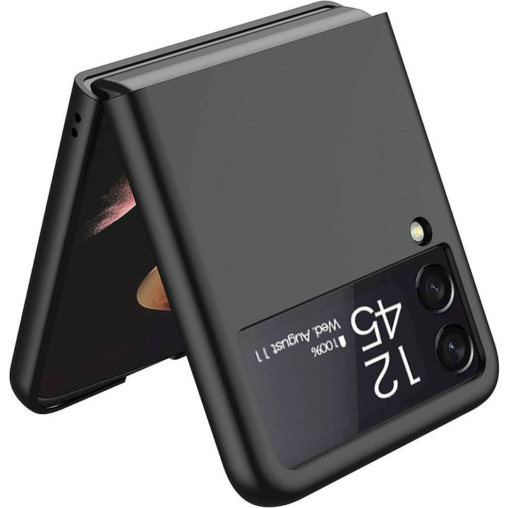 SaharaCase - Hard Shell Silicone Case for Samsung Galaxy Z Flip3 5G - Black_2