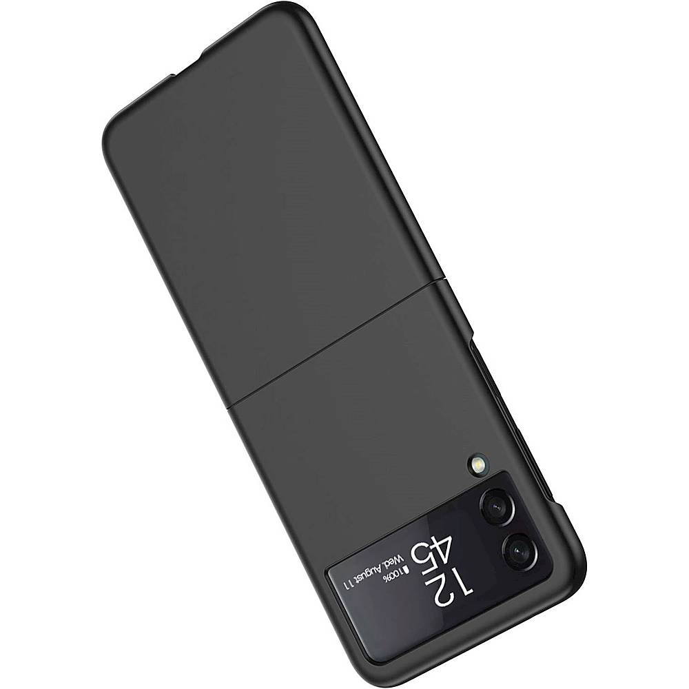 SaharaCase - Hard Shell Silicone Case for Samsung Galaxy Z Flip3 5G - Black_1