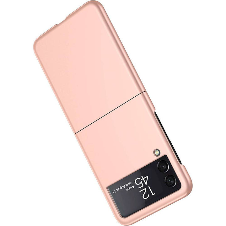 SaharaCase - Hard Shell Silicone Case for Samsung Galaxy Z Flip3 5G - Rose Gold_3