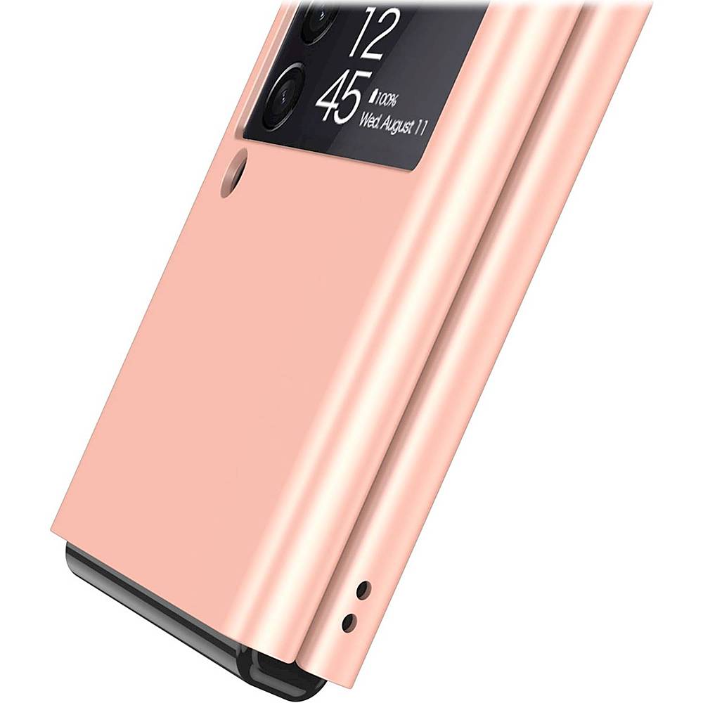 SaharaCase - Hard Shell Silicone Case for Samsung Galaxy Z Flip3 5G - Rose Gold_1