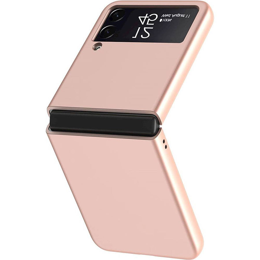 SaharaCase - Hard Shell Silicone Case for Samsung Galaxy Z Flip3 5G - Rose Gold_0