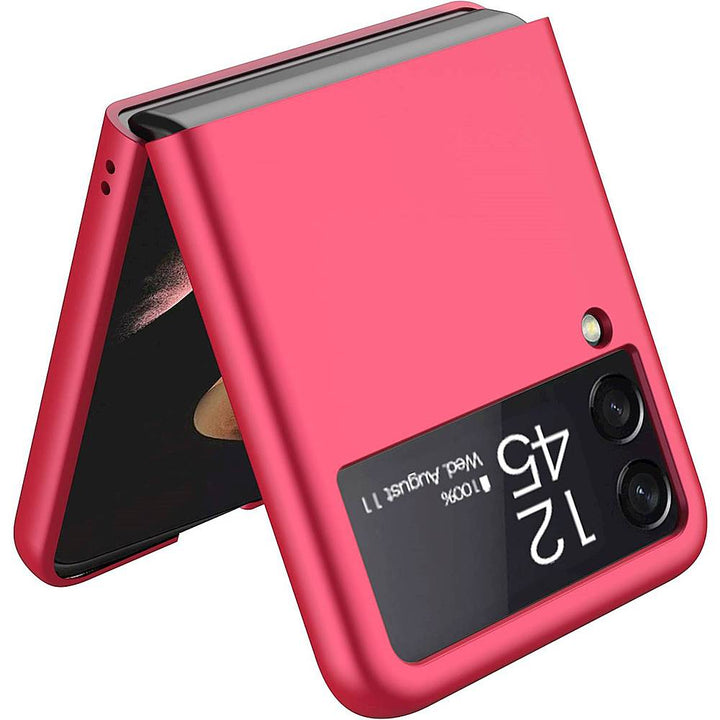 SaharaCase - Hard Shell Silicone Case for Samsung Galaxy Z Flip3 5G - Red_2