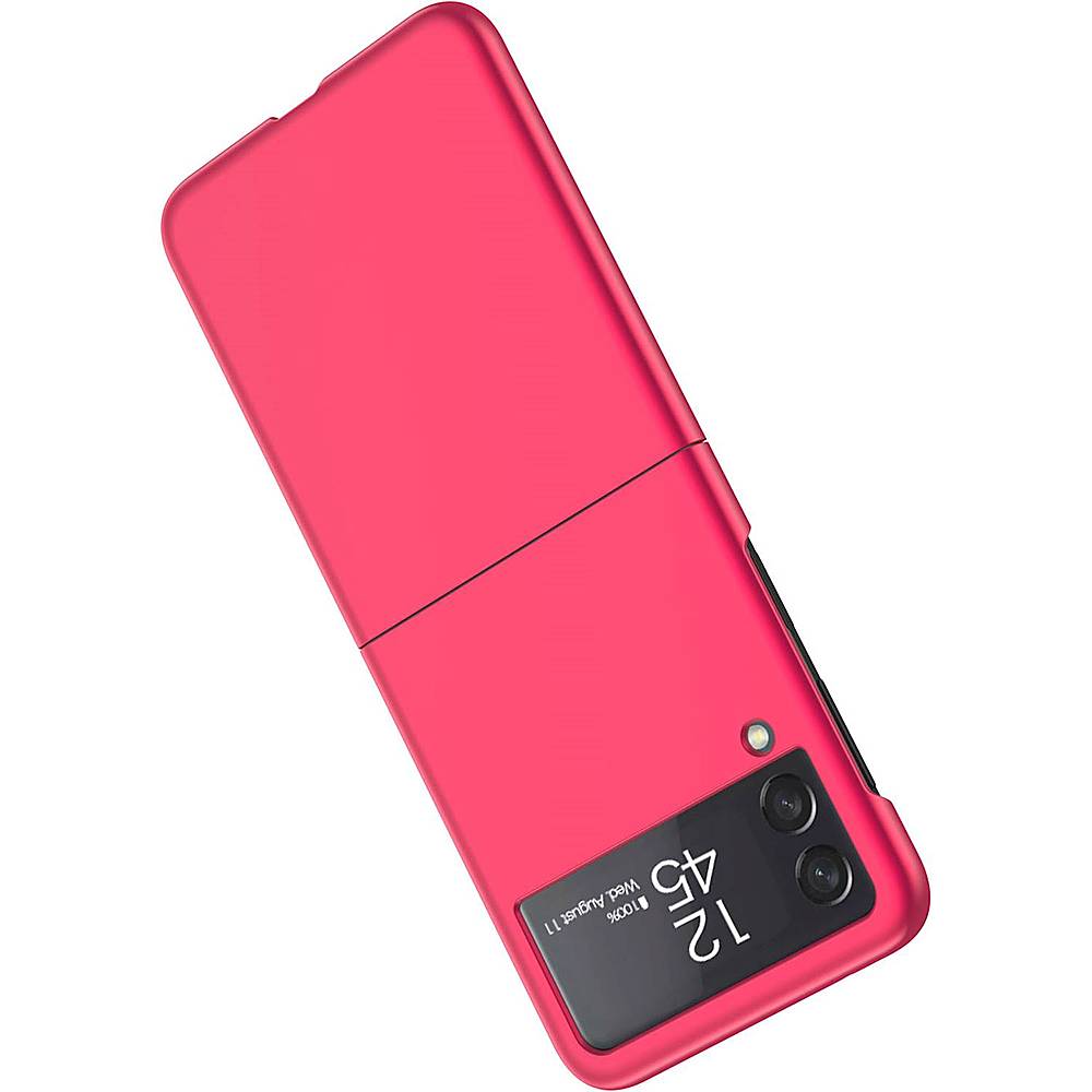 SaharaCase - Hard Shell Silicone Case for Samsung Galaxy Z Flip3 5G - Red_3