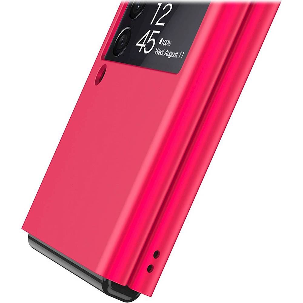 SaharaCase - Hard Shell Silicone Case for Samsung Galaxy Z Flip3 5G - Red_1