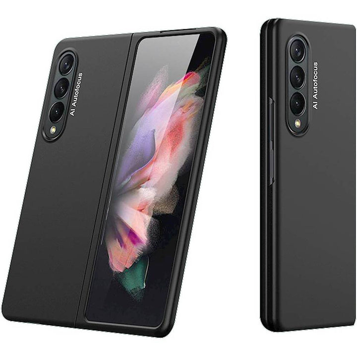 SaharaCase - Hard Shell Silicone Case for Samsung Galaxy Z Fold3 5G - Black_3