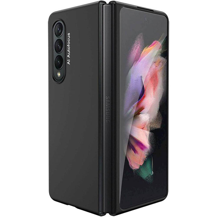 SaharaCase - Hard Shell Silicone Case for Samsung Galaxy Z Fold3 5G - Black_1