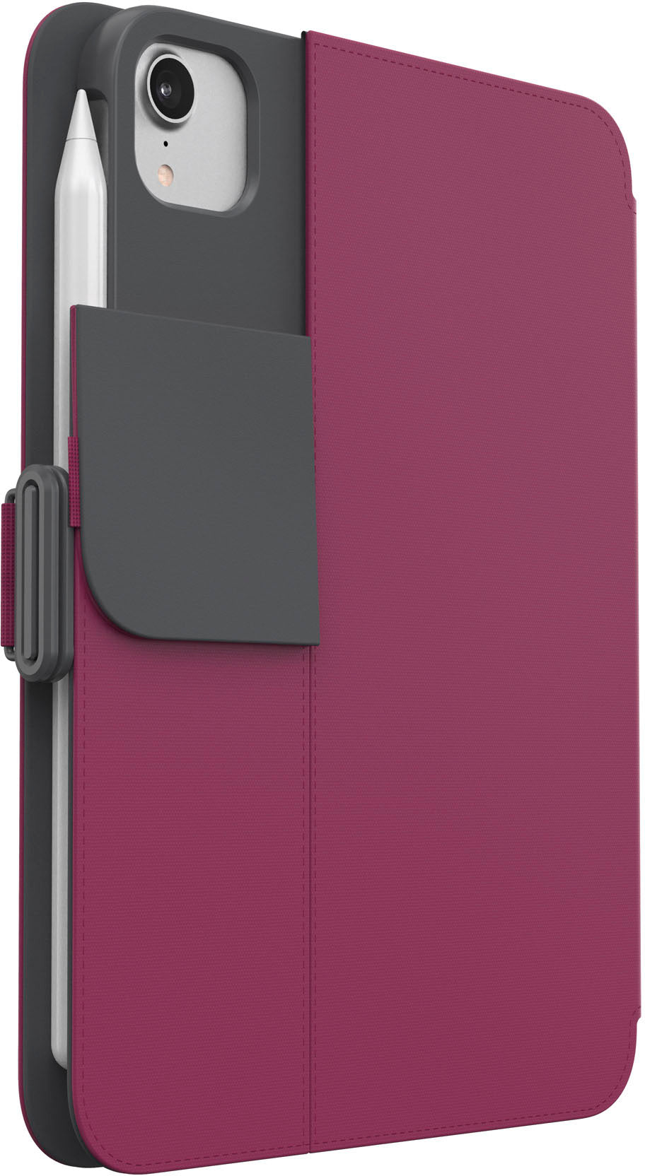 Speck - Balance Folio Case with Microban for iPad Mini 6 - Verry Berry Red / Slate Grey_5