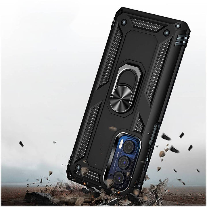 SaharaCase - Military Kickstand Series Case for Motorola Edge (2021) - Black_8