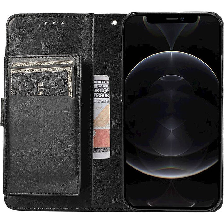 SaharaCase - Folio Wallet Case for Apple iPhone 13 Pro - Black_3