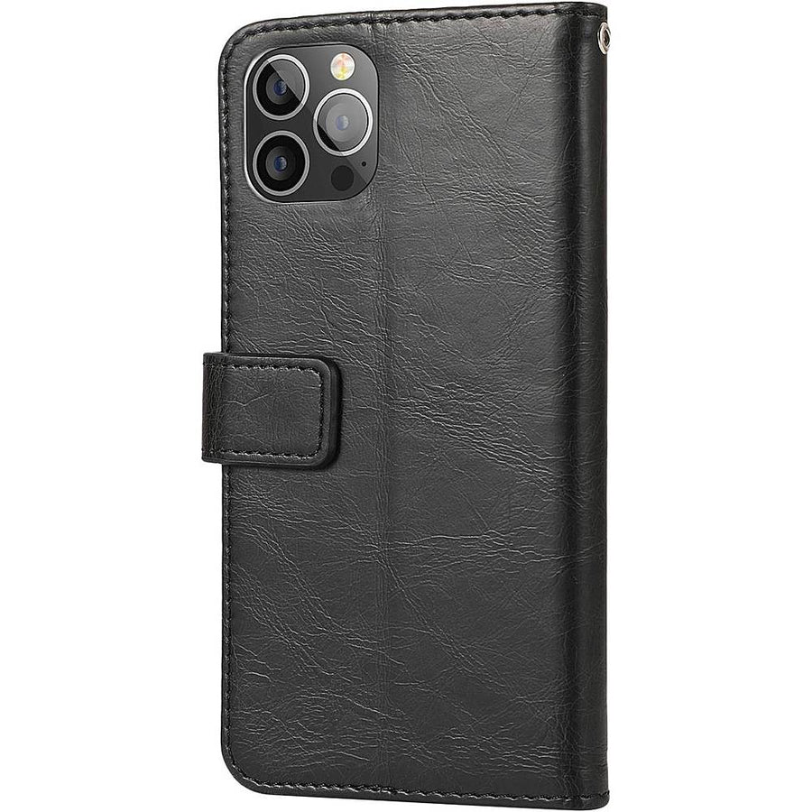 SaharaCase - Folio Wallet Case for Apple iPhone 13 Pro - Black_0