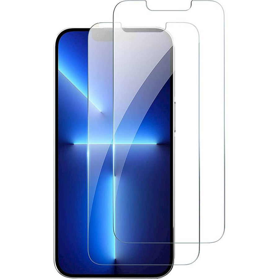 SaharaCase - ZeroDamage Ultra Strong Tempered Glass Screen Protector for Apple iPhone 13 and iPhone 14 (2-Pack) - Clear_0