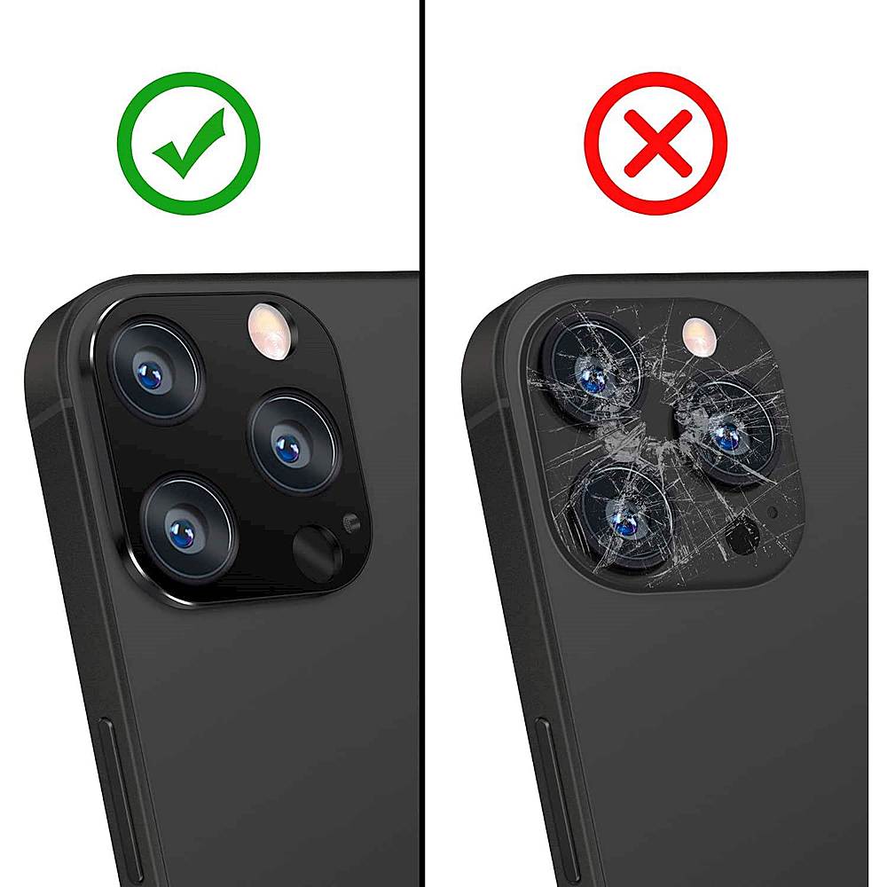 SaharaCase - ZeroDamage HD Flexible Glass Camera Lens Protector for Apple iPhone 13 Pro Max (2-Pack)_1