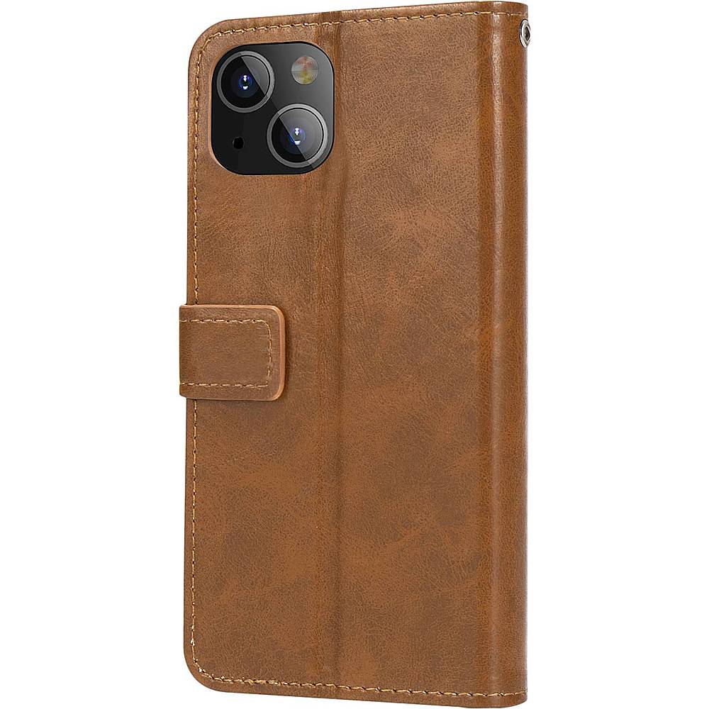 SaharaCase - Folio Wallet Case for Apple iPhone 13 mini - Brown_0