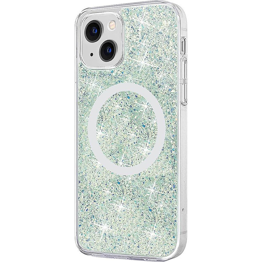 SaharaCase - Sparkle Case with MagSafe for Apple iPhone 13 - Clear, Teal, Green_0