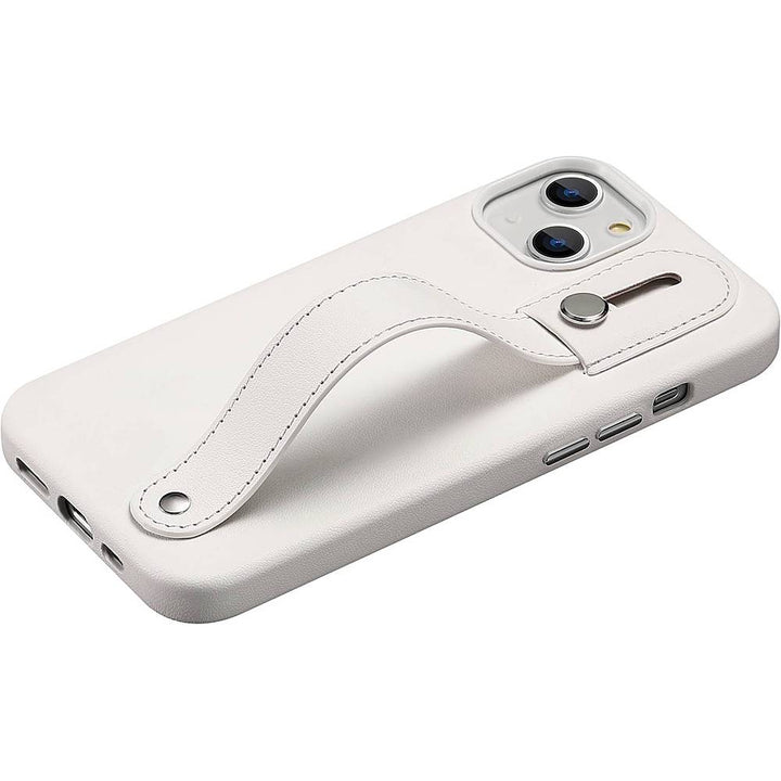 SaharaCase - FingerGrip Series Case with Strap for Apple iPhone 13 and iPhone 14 - White_3