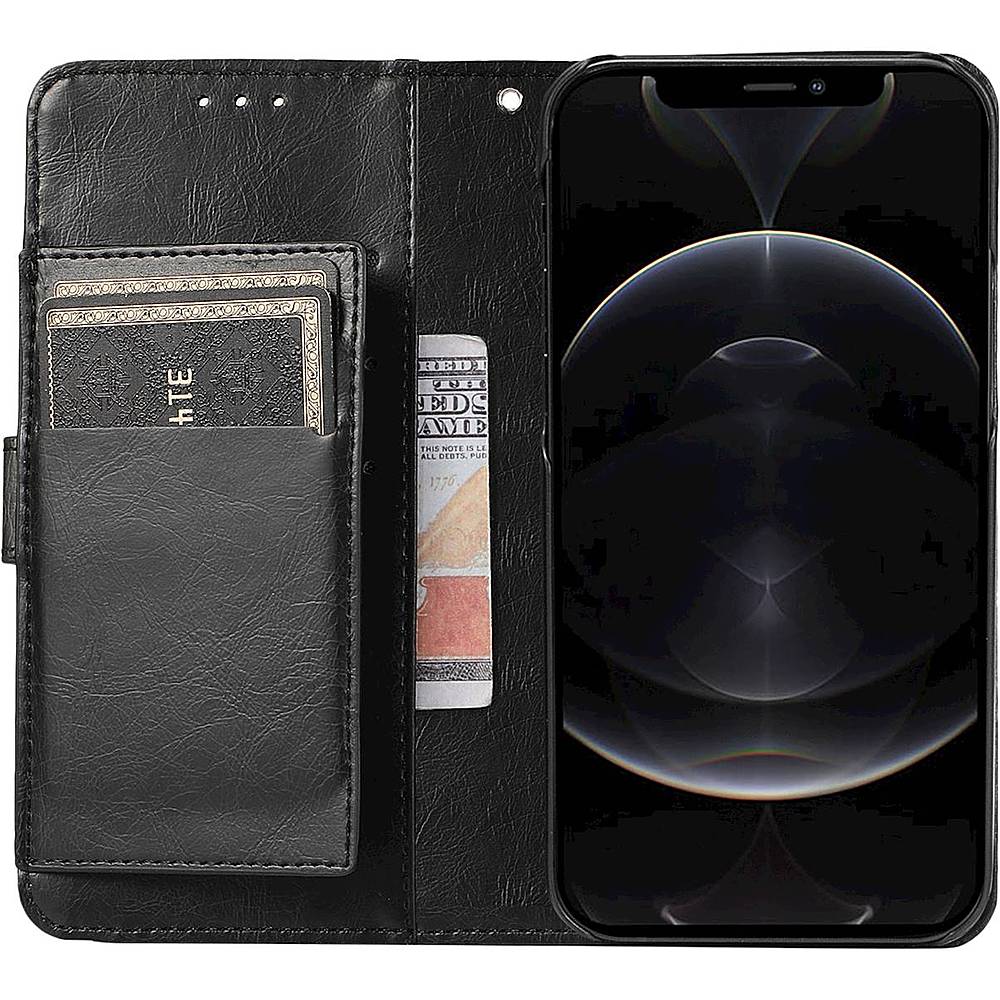 SaharaCase - Folio Wallet Case for Apple iPhone 13 and iPhone 14 - Black_4