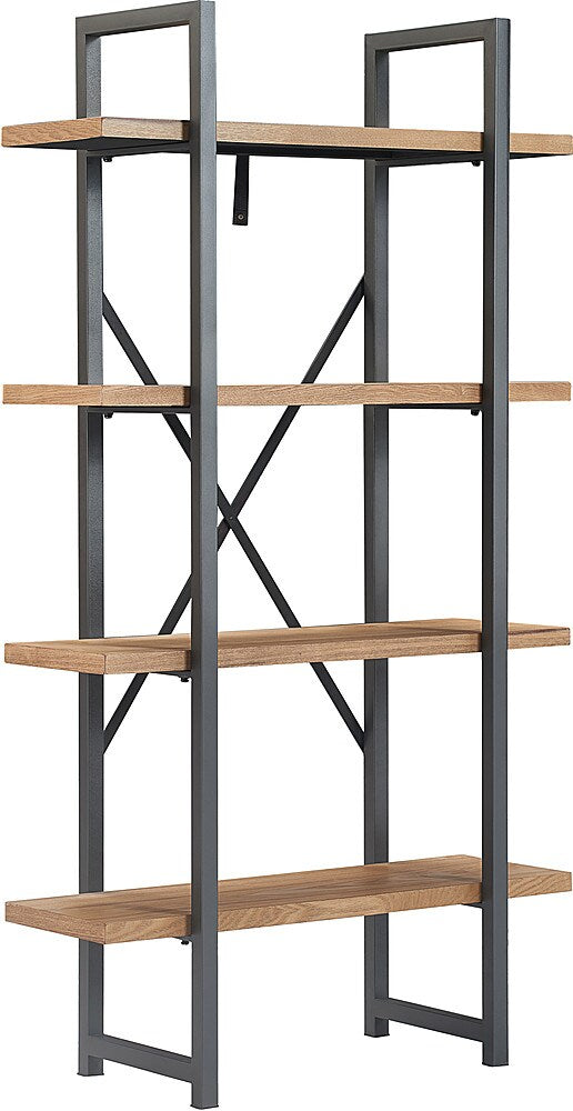 Tommy Hilfiger - Robson Etagere Wood and Metal 4 Tier Bookshelf - Oak and Black_1