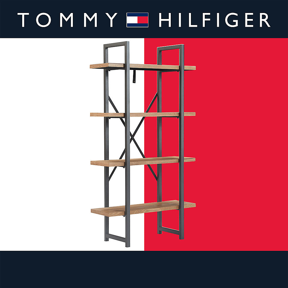Tommy Hilfiger - Robson Etagere Wood and Metal 4 Tier Bookshelf - Oak and Black_3