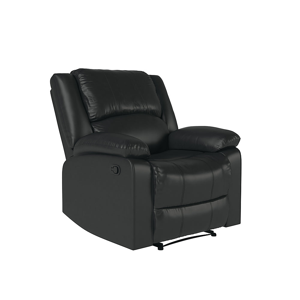 Relax A Lounger - Parkland Faux Leather Recliner in - Black_1