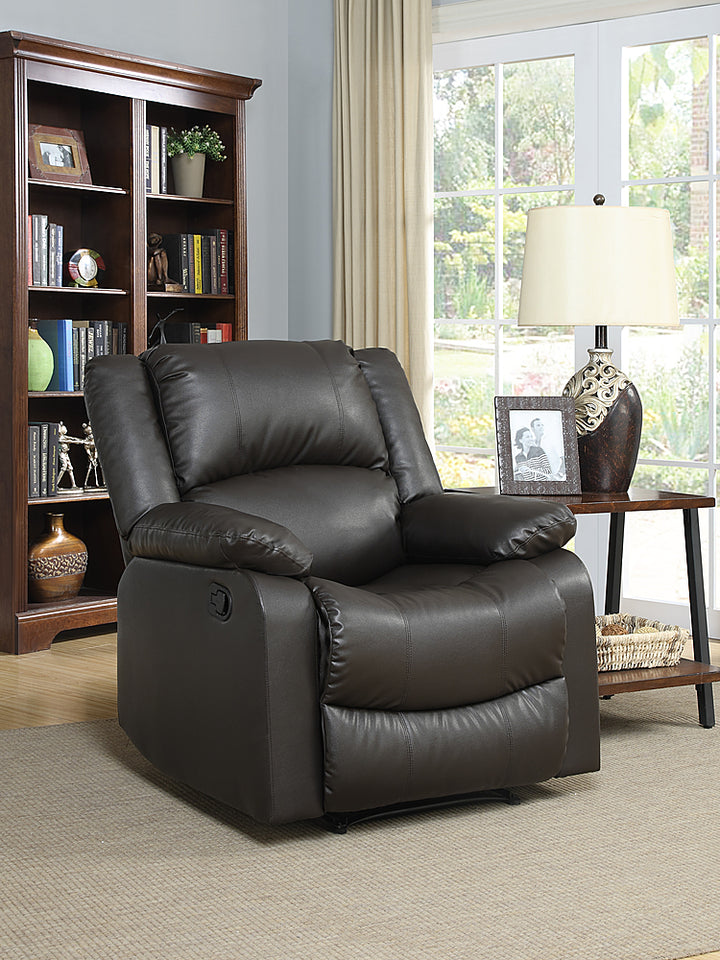 Relax A Lounger - Parkland Faux Leather Recliner in - Java_6