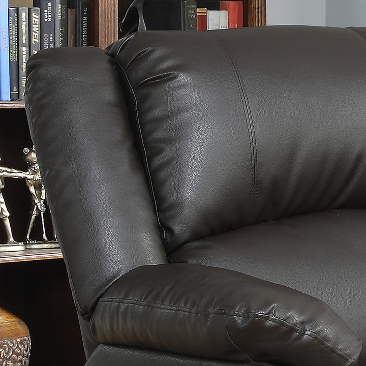 Relax A Lounger - Parkland Faux Leather Recliner in - Java_5