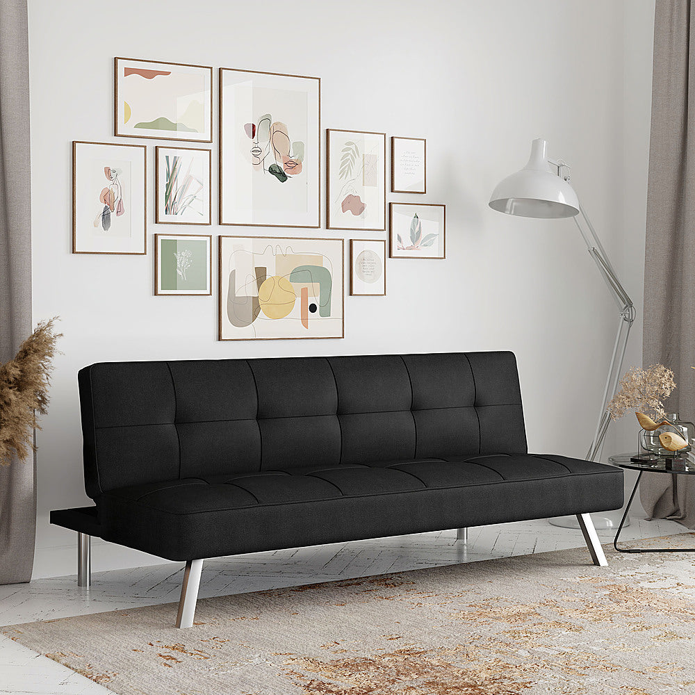 Serta - Cali Convertible Sofa in - Black_9