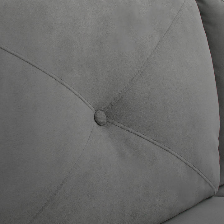 Lifestyle Solutions - Hamburg Rolled Arm Sectional Sofa in Grey - Dark Grey_5