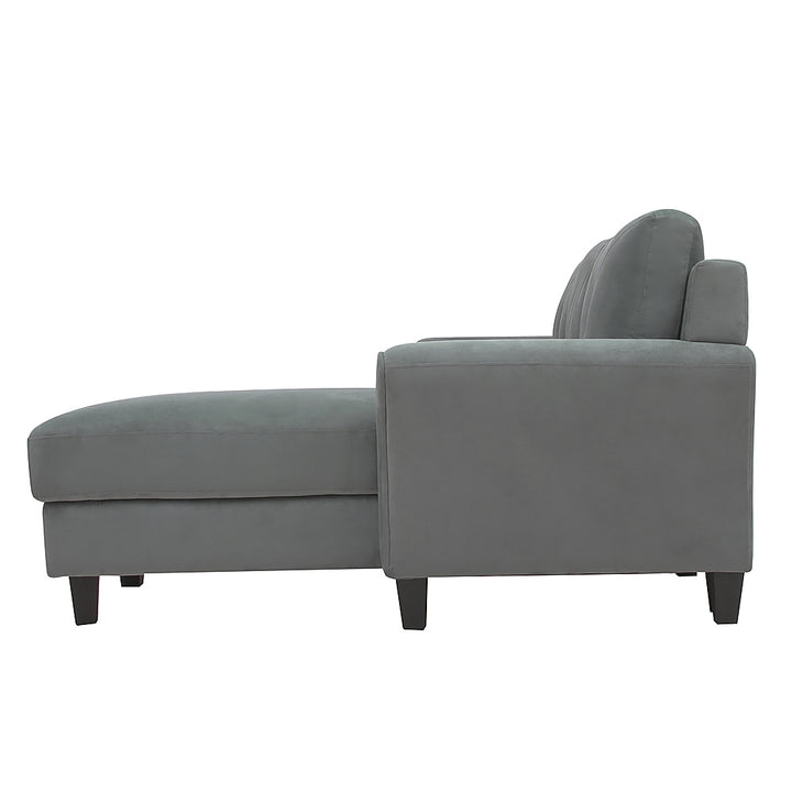 Lifestyle Solutions - Hamburg Rolled Arm Sectional Sofa in Grey - Dark Grey_2