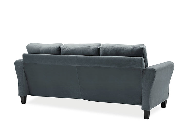 Lifestyle Solutions - Wesley Microfiber Sofa in Grey - Dark Grey_5