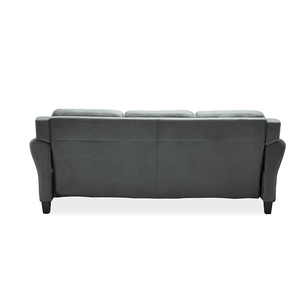 Lifestyle Solutions - Hamburg Rolled Arm Sofa - Dark Grey_6