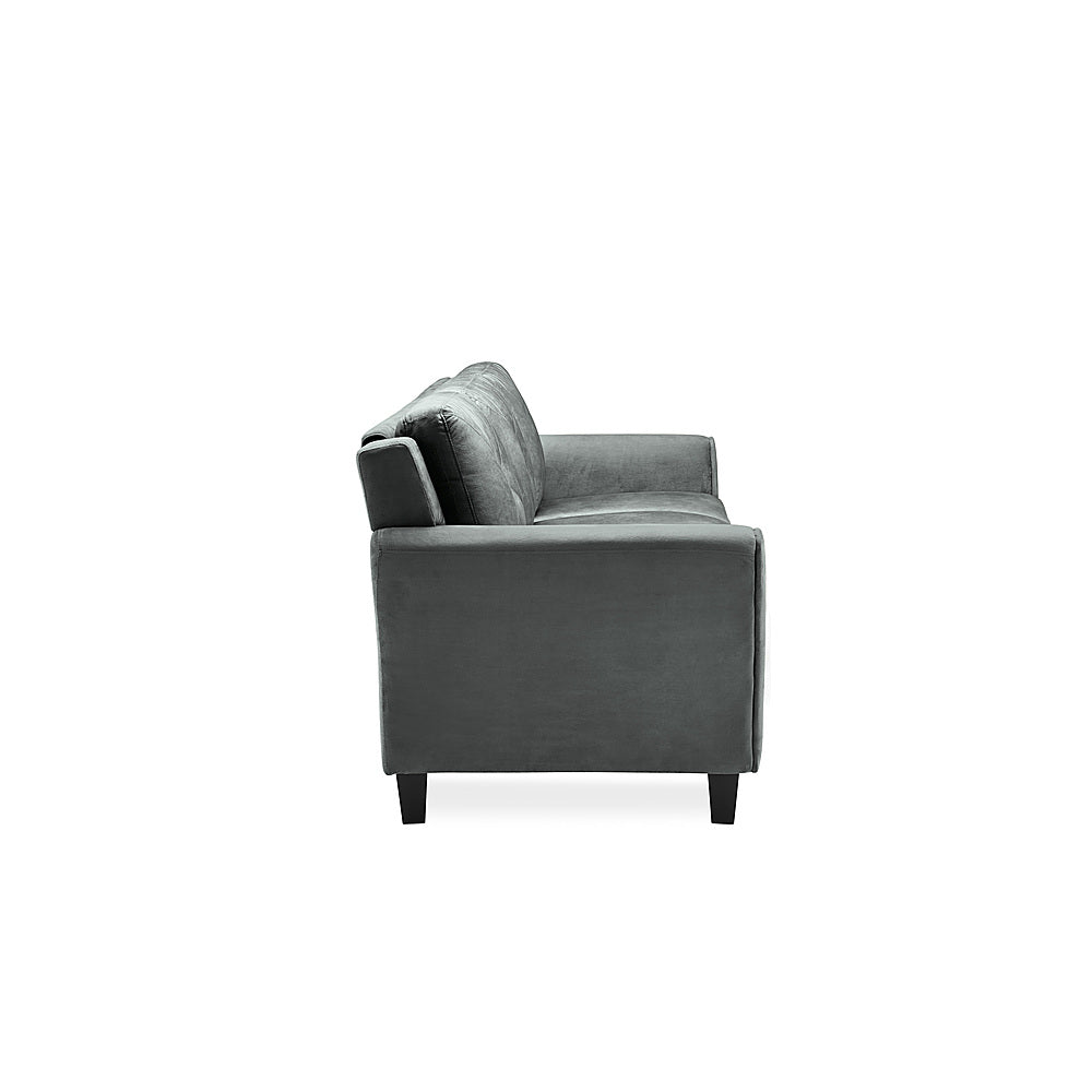 Lifestyle Solutions - Hamburg Rolled Arm Sofa - Dark Grey_2