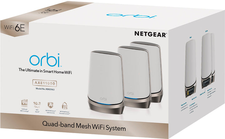 NETGEAR - Orbi AXE11000 Quad-Band Mesh Wi-Fi System (3-pack)_1