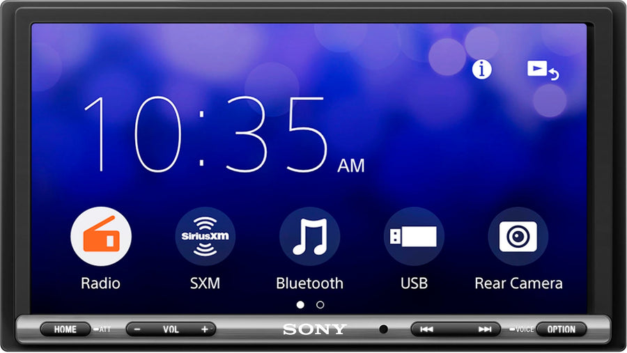 Sony - 6.95" Android Auto and Apple CarPlay Bluetooth Digital Media Receiver - Black_0