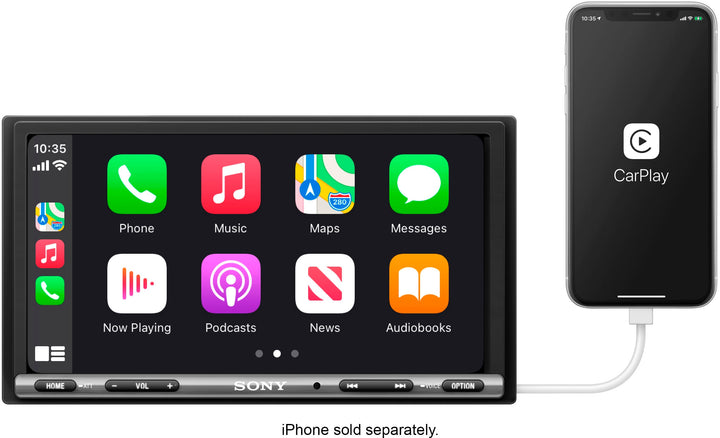 Sony - 6.95" Android Auto and Apple CarPlay Bluetooth Digital Media Receiver - Black_5