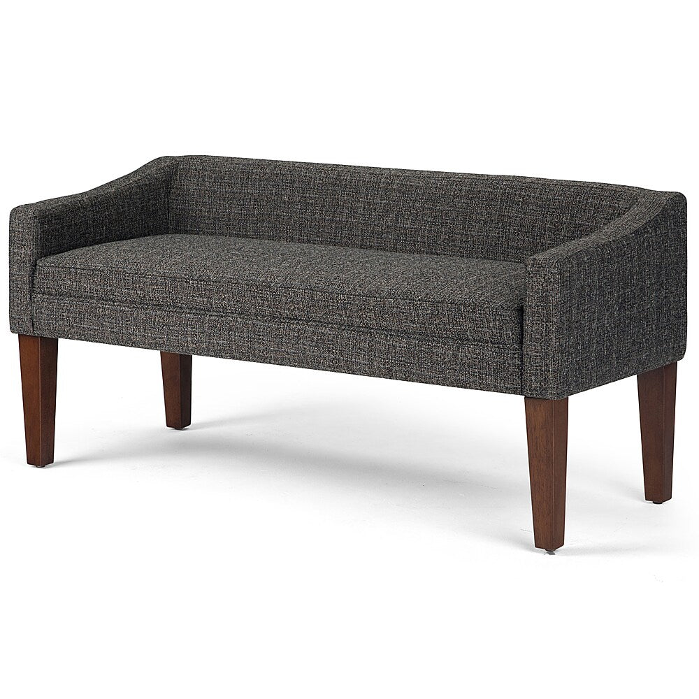 Simpli Home - Parris Upholstered Bench - Dark Grey_1