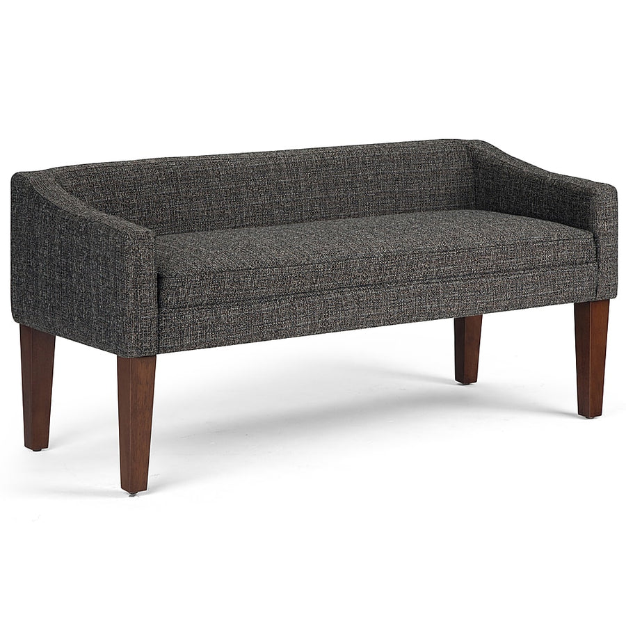 Simpli Home - Parris Upholstered Bench - Dark Grey_0