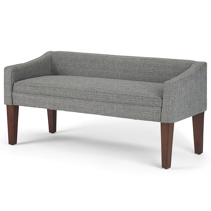 Simpli Home - Parris Upholstered Bench - Pebble Grey_1