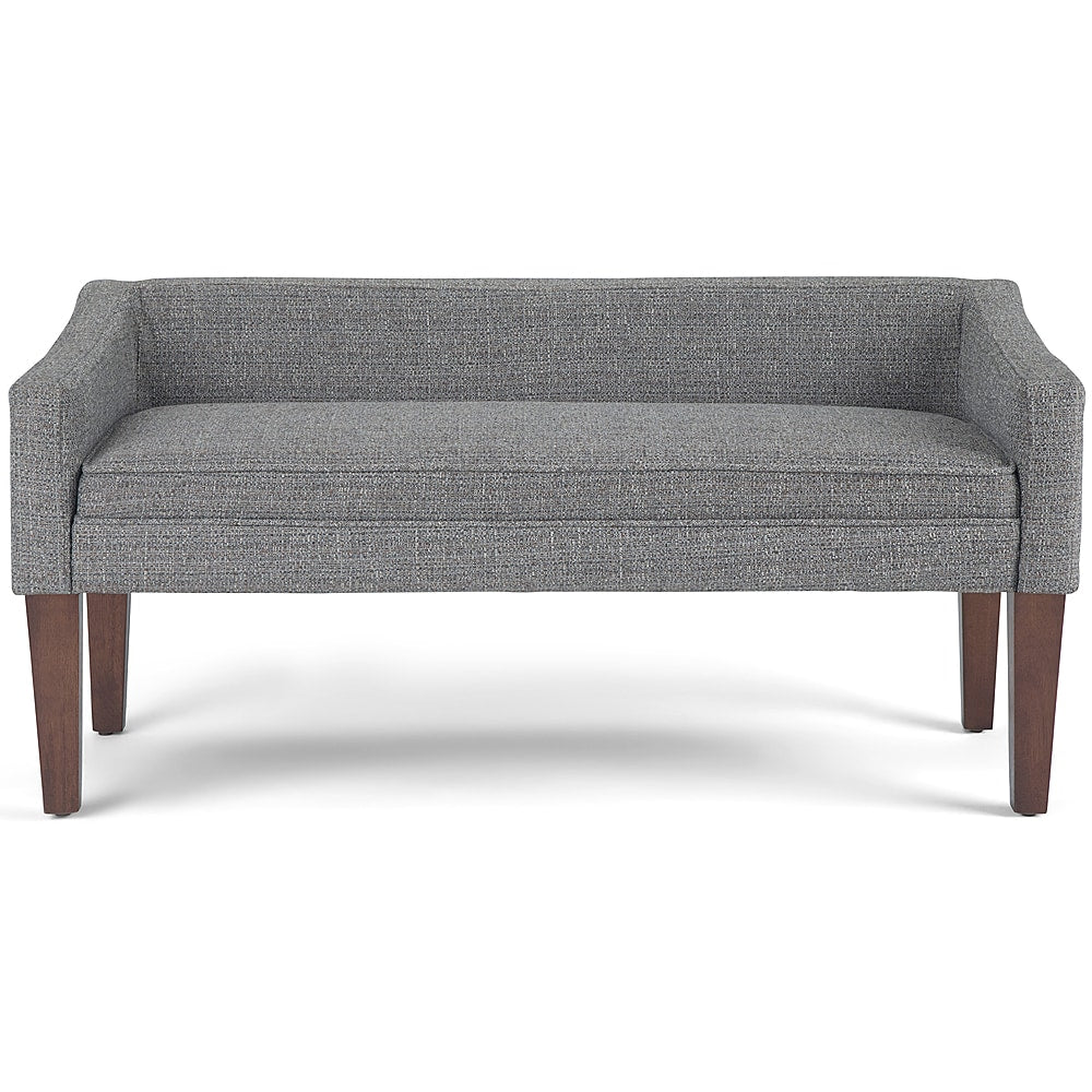 Simpli Home - Parris Upholstered Bench - Pebble Grey_2