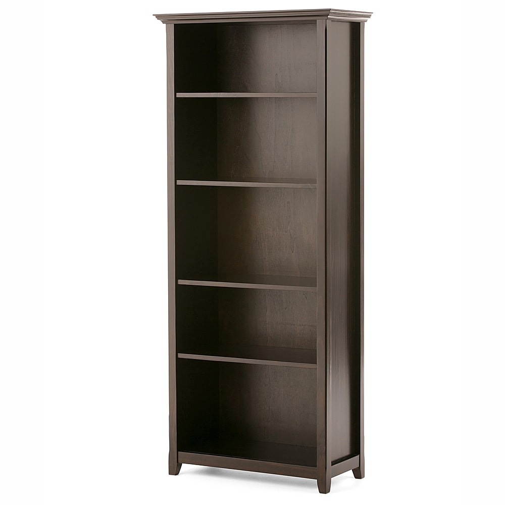 Simpli Home - Amherst 5 Shelf Bookcase - Hickory Brown_1