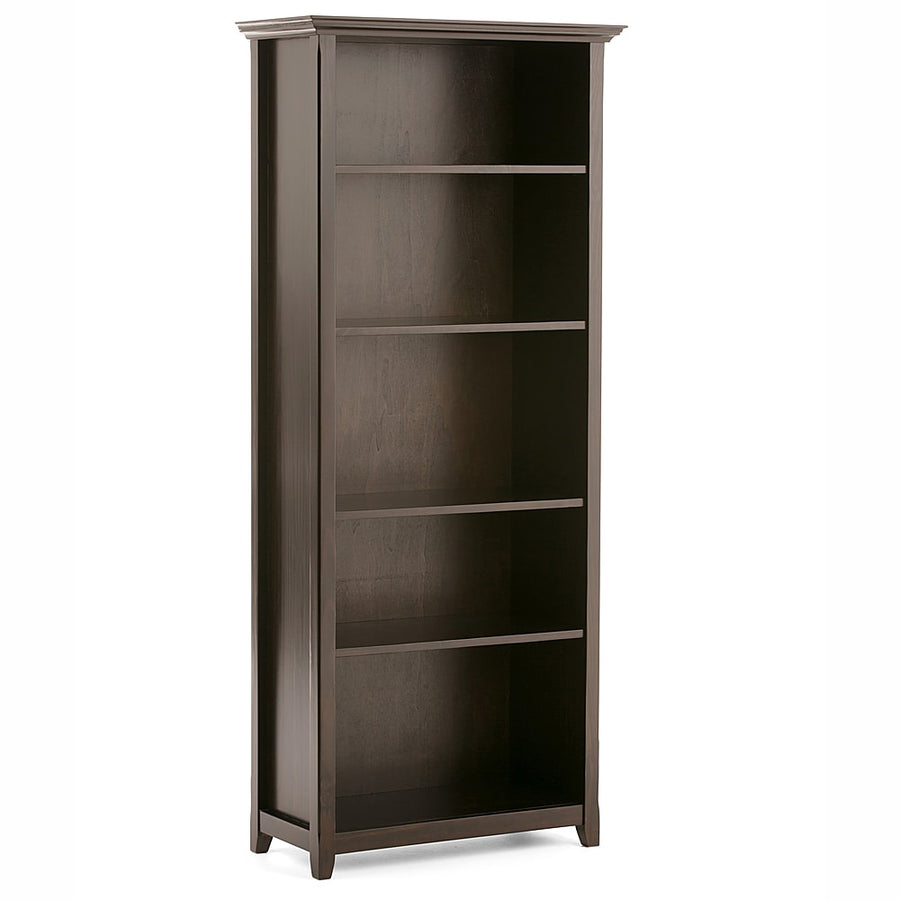 Simpli Home - Amherst 5 Shelf Bookcase - Hickory Brown_0
