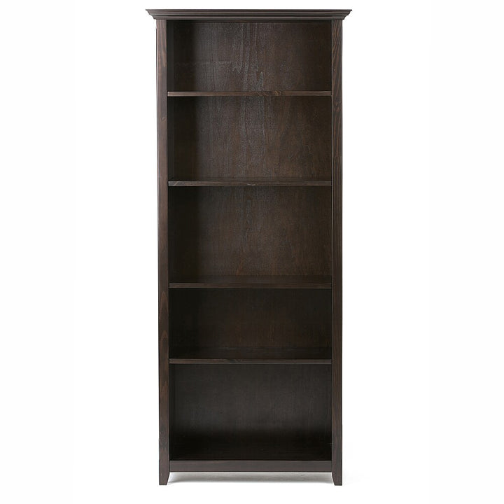 Simpli Home - Amherst 5 Shelf Bookcase - Hickory Brown_5