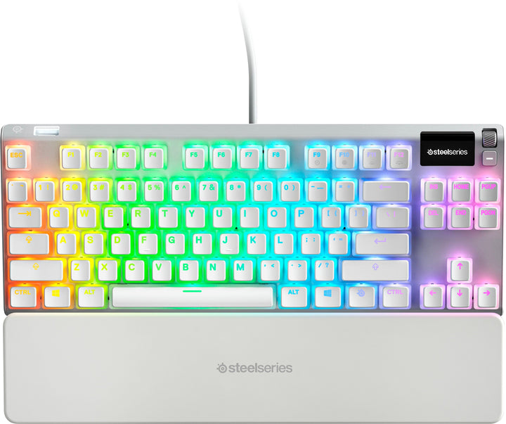 SteelSeries - Apex 7 Ghost TKL Wired Mechanical Red Linear Gaming Keyboard with RGB Backlighting - White_0