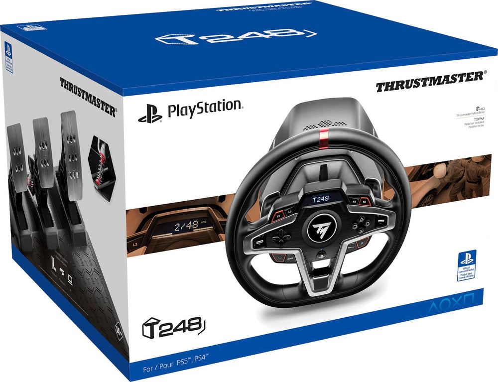 Thrustmaster - T248 Racing Wheel and Magnetic Pedals for PS5, PS4, PC_1