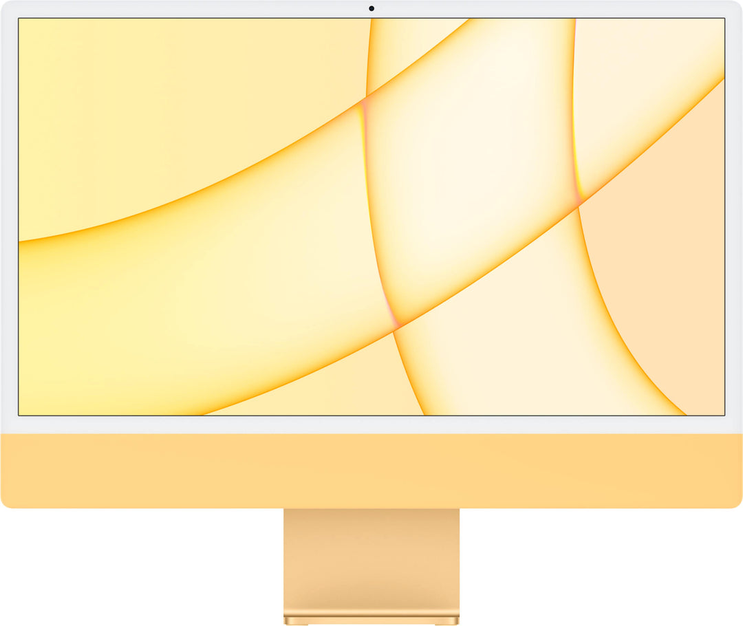 24" iMac® with Retina 4.5K display - Apple M1 - 8GB Memory - 256GB SSD - w/Touch ID (Latest Model) - Yellow_0