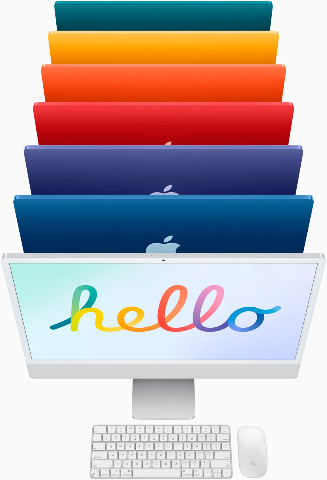 24" iMac® with Retina 4.5K display - Apple M1 - 8GB Memory - 256GB SSD - w/Touch ID (Latest Model) - Yellow_2