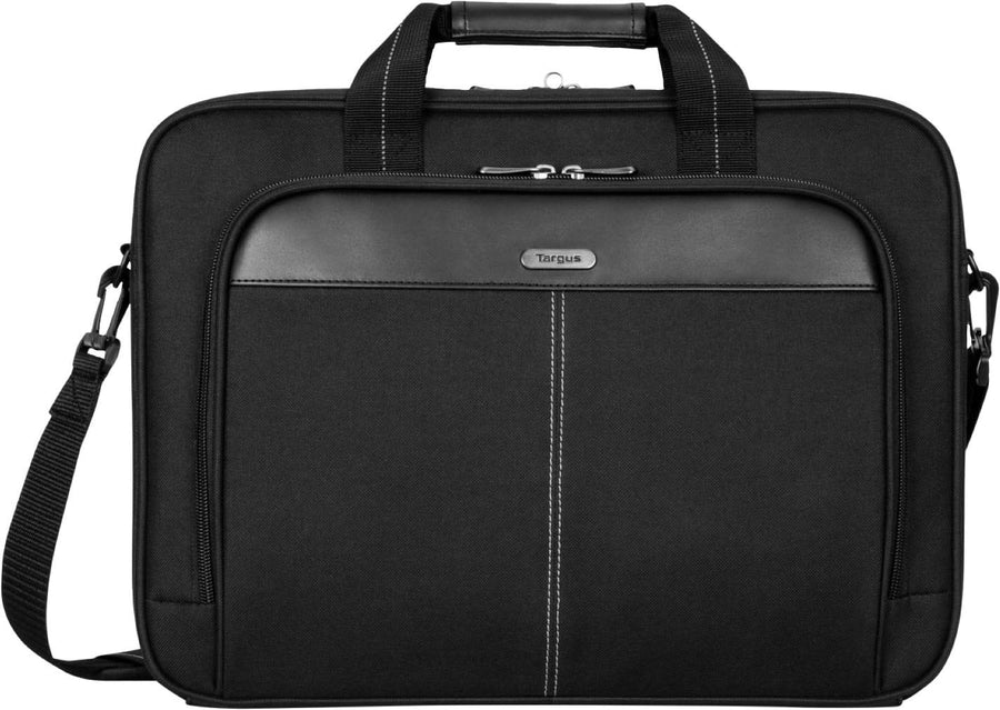 Targus - Classic Slim Briefcase for 15.6 Laptops - Black_0