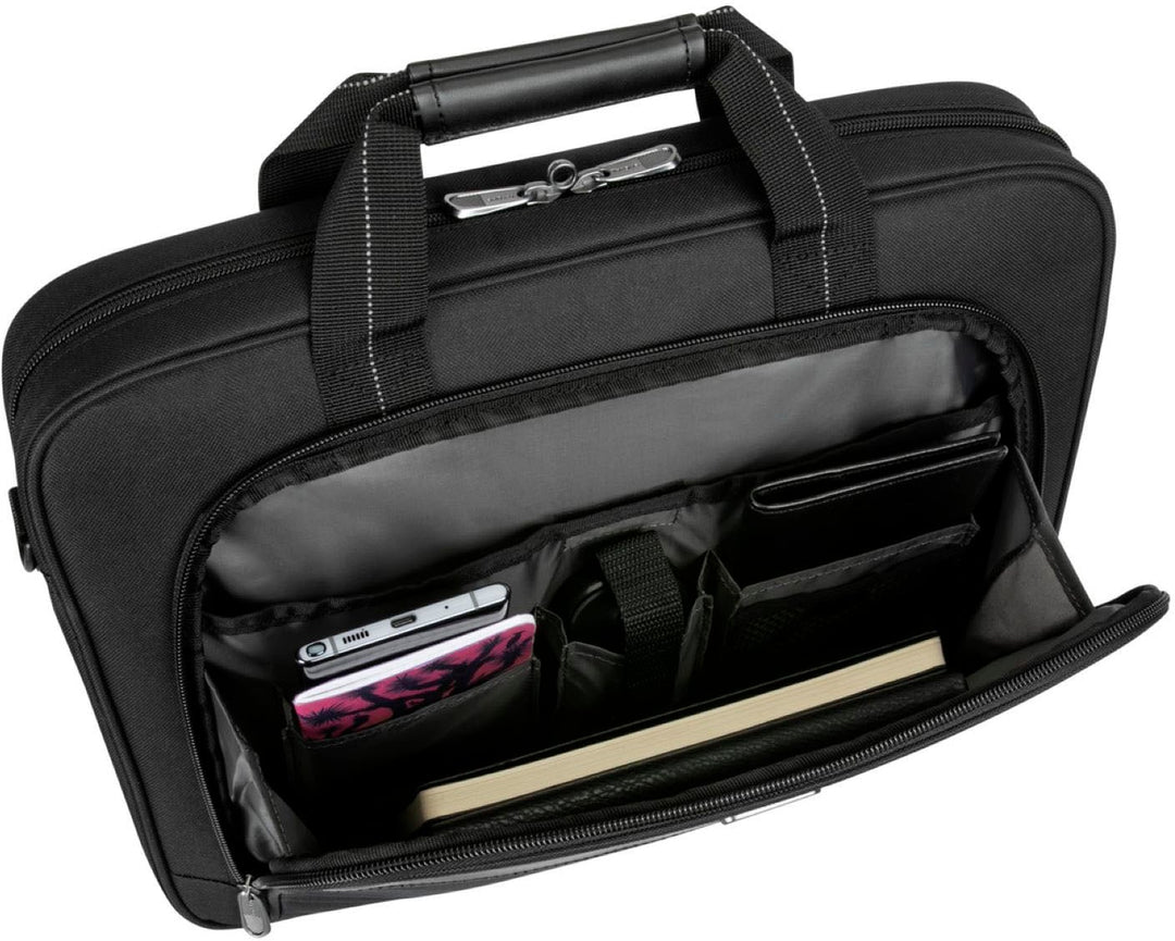 Targus - Classic Slim Briefcase for 15.6 Laptops - Black_8