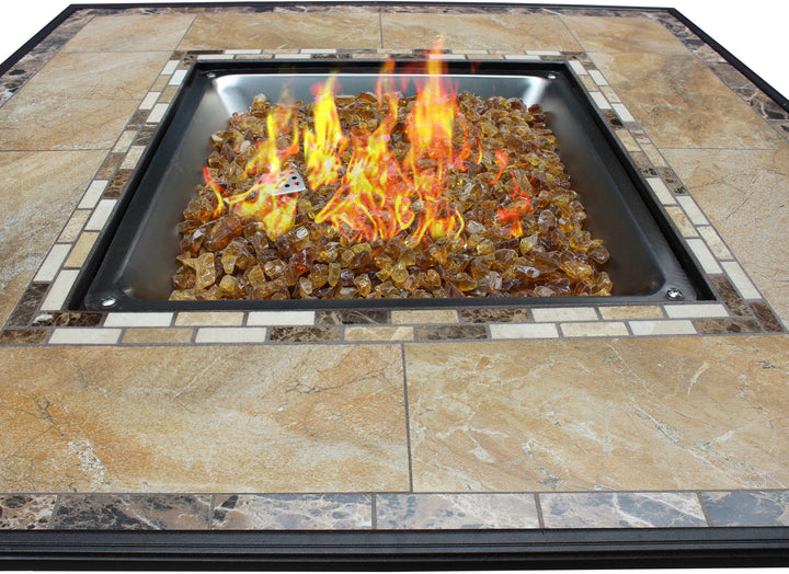 AZ Patio Heaters - Square Tile Top Fire Pit - Brown_5