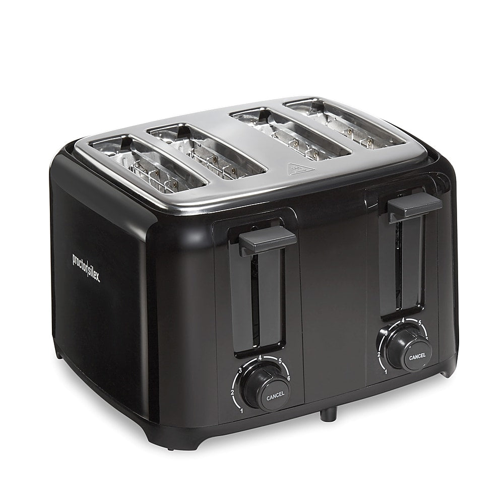Proctor Silex Wide-Slot 4 Slice Toaster, Black, 24215PS - BLACK_1